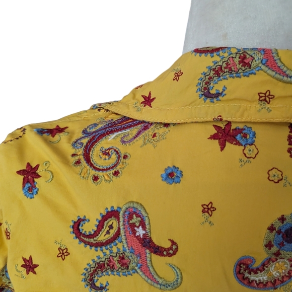 Paisley Yellow Women's Jacket - Picture 5 of 14
